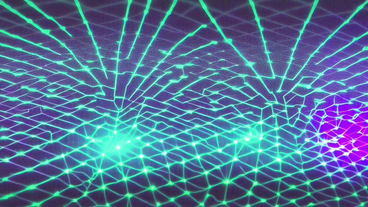 Tech background montage